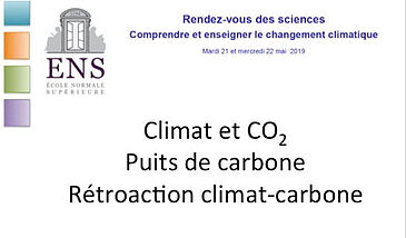 Rétroactions entre le climat et le cycle du carbone